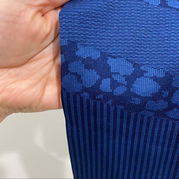 Varley Quincy Navy Leopard Seamless Compression Active Leggings Athleisure Sz S - Picture 5 of 11